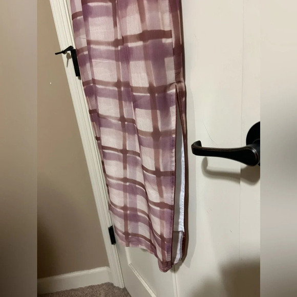 Old Shanghai Hong Kong Style Checker Patterned Cheongsam Dress Qipao sz M brown - Picture 6 of 8